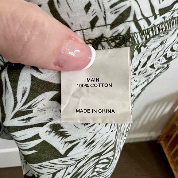 TRENT NATHAN Midi dress cotton Green size 14 as new - Picture 7 of 7